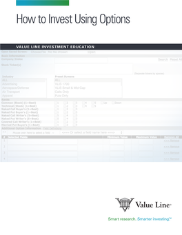 How to Invest Using Options