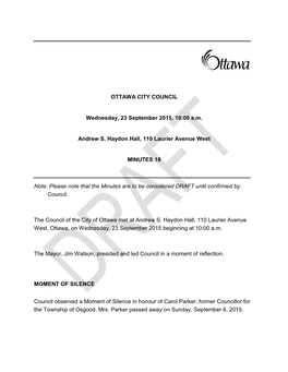 City Council Minutes