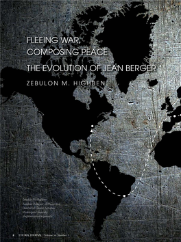 Fleeing War, Composing Peace the Evolution of Jean Berger