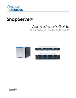 Snapserver Administrator's Guide for Guardianos