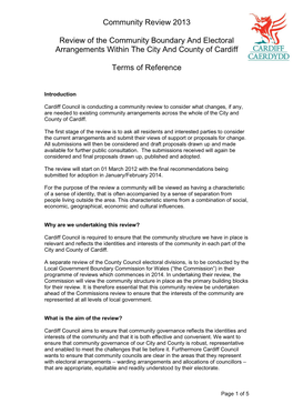 Terms of Reference V1.0