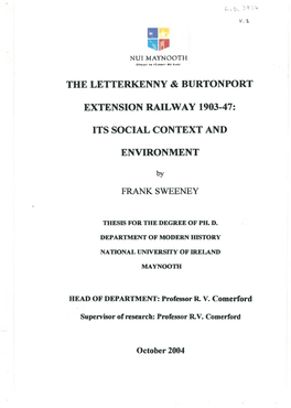 The Letterkenny & Burtonport Extension