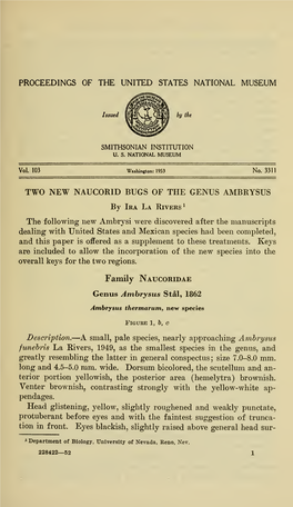 Proceedings of the United States National Museum