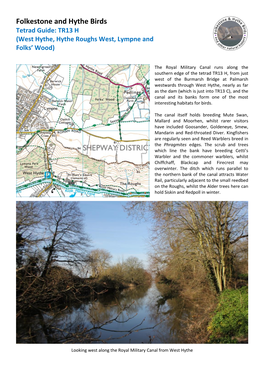 West Hythe, Hythe Roughs West, Lympne and Folks' Wood