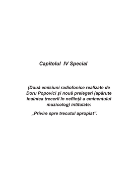 Capitolul IV Special