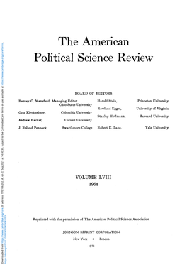 The American Political Science Review