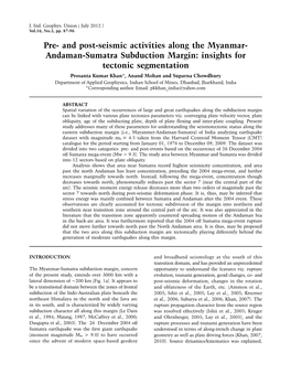 Andaman-Sumatra Subduction Margin