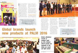 Global Brands Launch New Products at PALM 2016