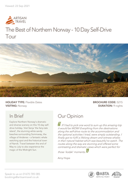 The Best of Northern Norway - 10 Day Self-Drive Tour