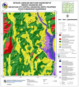 Detailed Landslide and Flood Hazard Map of Sibagat