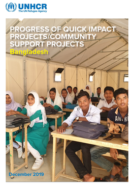 PROGRESS of QUICK IMPACT PROJECTS/COMMUNITY SUPPORT PROJECTS Bangladesh