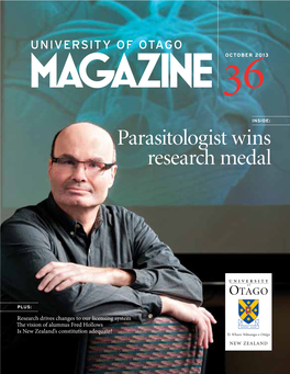 Parasitologist Wins Research Medal