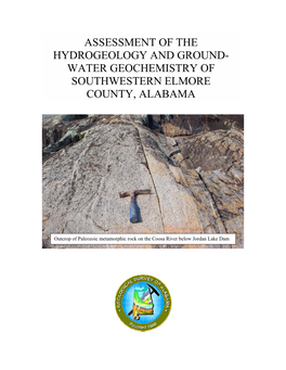 Water Geochemistry of Southwestern Elmore County, Alabama