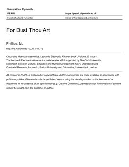 Fordustthouart.Pdf (3.570Mb)