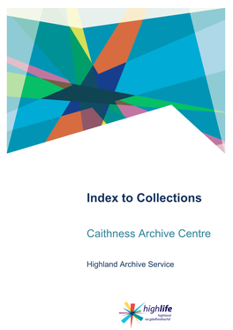 Index to Collections