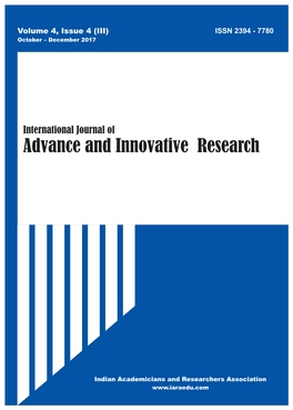 Advance and Innovative Research