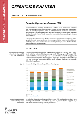 Den Offentlige Sektors Finanser 2018