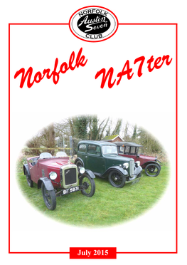 July 2015 Norfolk Austin Seven Club