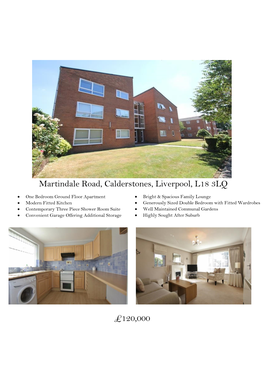 Martindale Road, Calderstones, Liverpool, L18 3LQ £120,000