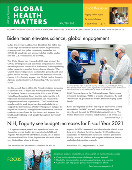 January February 2021 Global Health Matters Newsletter