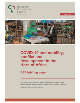 COVID-19 and Mobility, Conflict and Development in the Horn of Africa