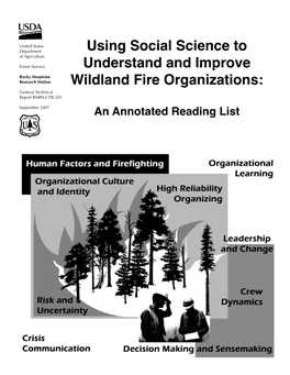 Using Social Science to Understand and Improve Wildland Fire Organizations: an Annotated Reading List