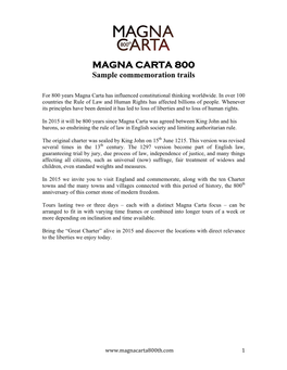 Magna Carta 800Th Anniversary