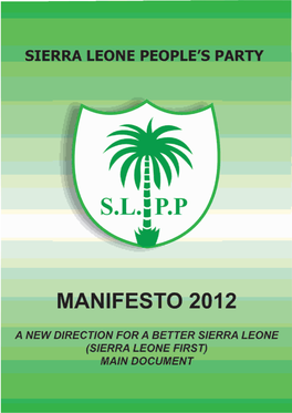SLPP 2012 Manifesto.Cdr