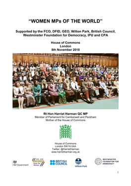 “WOMEN Mps of the WORLD”
