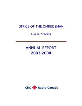 Annual Report 2003-2004