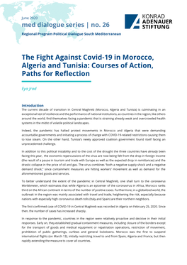 The Fight Against Covid-19 in Morocco, Algeria and Tunisia: Courses of Action, Paths for Reflection