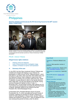 Philippines (Antonio Trillanes)