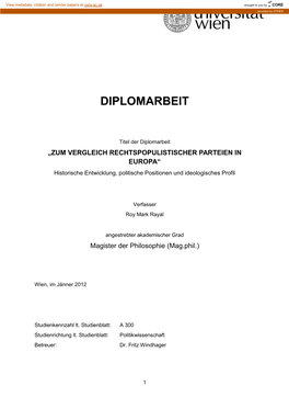 Diplomarbeit