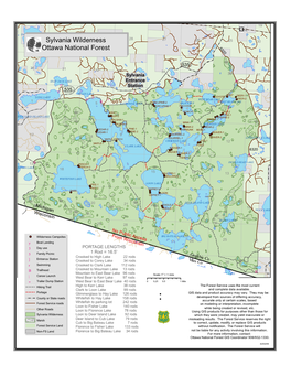 Sylvania Wilderness Campsites and Portages (Pdf)