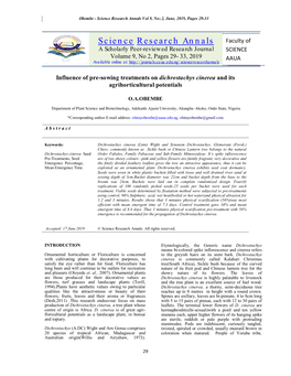 Science Research Annals Vol 9, No:.2, June, 2019, Pages 29-33