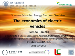 The Economics of Electric Vehicles