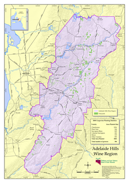 Adelaide Hills Wine Region Ss Re Y P Le X Reynella X E La D F Vineyards a Clarendon Echunga Wistow O R Mount Bold R O Reservoir a D