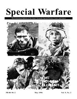 Special Warfare the Professional Bulletin of the John F