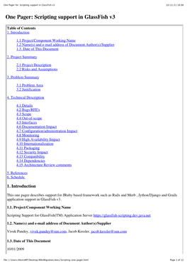 One Pager For: Scripting Support in Glassfish V3 10/11/11 16:08