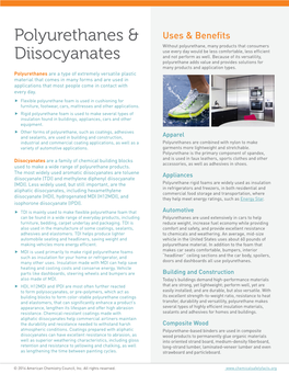 Polyurethanes & Diisocyanates