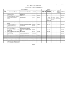 COSING Annex VI V2