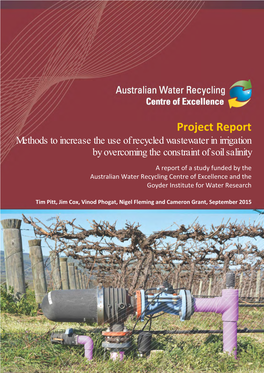 Methods to Increase the Use of Recycled Wastewater in Irrigation by Overcoming the Constraint of Soil Salinity