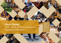 1939 – 2019: 80 Years of Excellence Tradifion & Innovafion