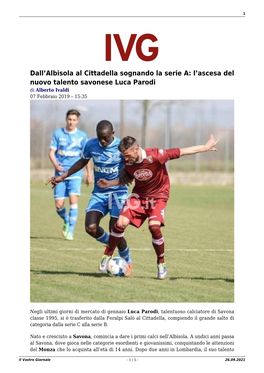 Il Vostro Giornale - 1 / 5 - 26.09.2021 2