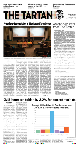 CMU Increases Tuition by 3.2% for Current Students