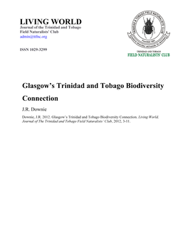 Glasgow's Trinidad and Tobago Biodiversity Connection