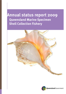 Marine Specimen Shell Annual Status Report 2009