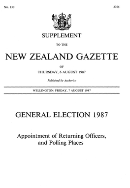 New Zealand Gazette