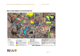 Figure 12: Native Vegetation to Be Removed by BB1 North