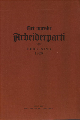 Beretning 1929